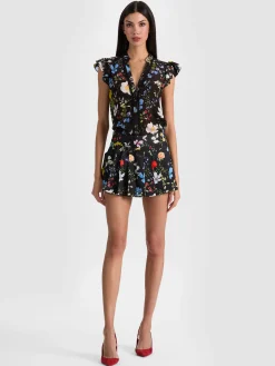 Alice and Olivia MINI*NOAH PLEATED MINI SKORT