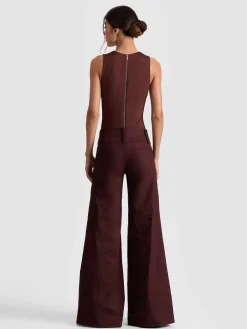 Alice and Olivia BODYSUITS*OLEA BODYSUIT MOCHA
