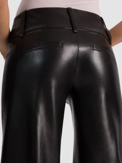 Alice and Olivia VEGAN*OLIVIA VEGAN WIDE LEG PANT BLACK