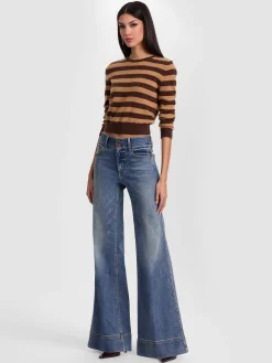 Alice and Olivia JEANS*PERFECT JEAN BUTTER/ECRU