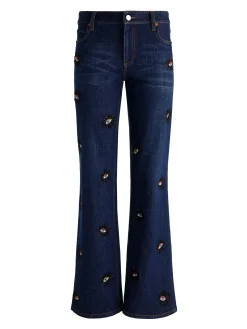 Alice and Olivia JEANS*ROXIE EMBELLISHED JEAN