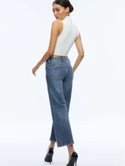 Alice and Olivia JEANS*ROXIE JEAN GREY MINERAL