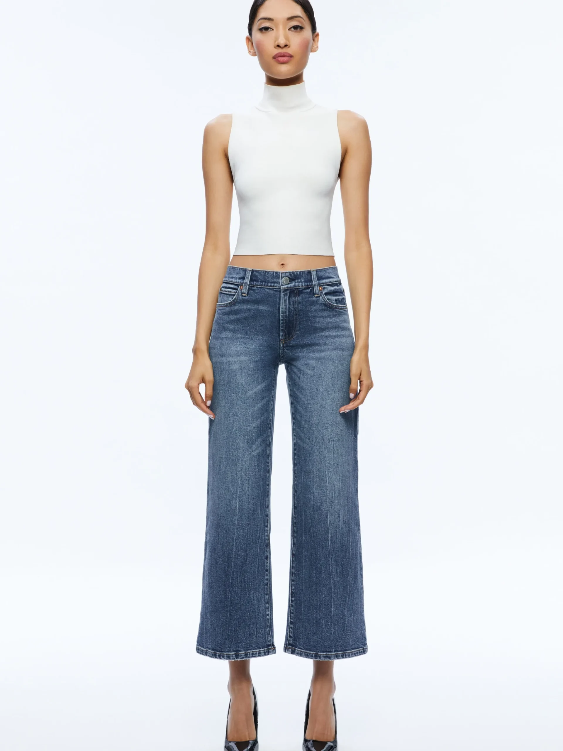 Alice and Olivia JEANS*ROXIE JEAN GREY MINERAL