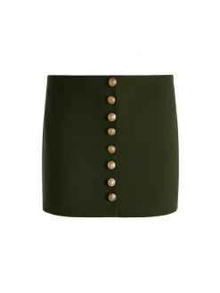 Alice and Olivia MINI*RUBI MINI SKIRT DARK OLIVE
