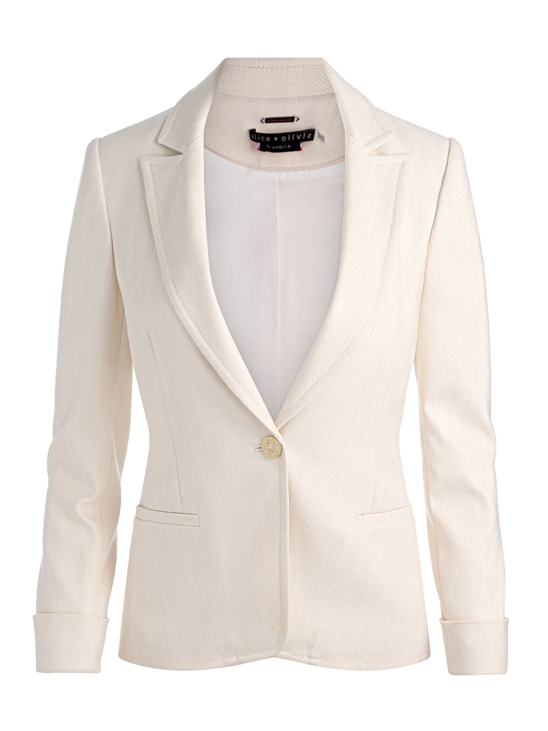 Alice and Olivia BLAZERS*RYDER SLIM BLAZER DARK CHOCOLATE