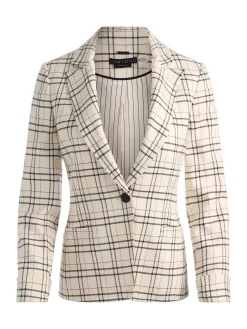 Alice and Olivia BLAZERS*RYDER SLIM BLAZER SOFT WHITE