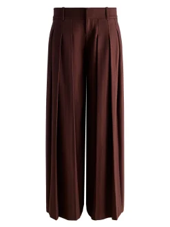 Alice and Olivia WIDE LEG*SIMON PLEATED TROUSER BLACK
