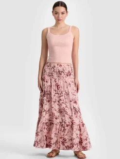 Alice and Olivia MAXI*STEVIE MAXI SKIRT SAGE