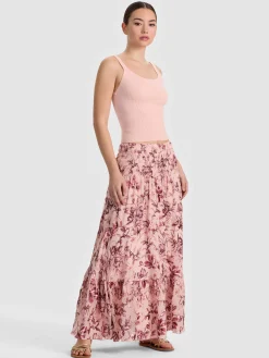 Alice and Olivia MAXI*STEVIE MAXI SKIRT SAGE