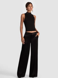 Alice and Olivia WIDE LEG*STU BAGGY PANT GOLD
