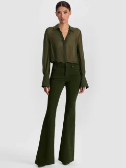 Alice and Olivia BLOUSES*TURNER BUTTON DOWN VISIONARY