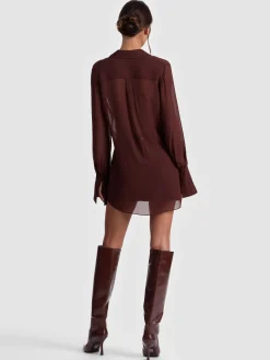 Alice and Olivia BLOUSES*TURNER BUTTON DOWN SAGE