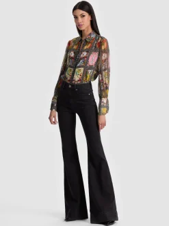 Alice and Olivia BLOUSES*WAN SILK BLOUSE