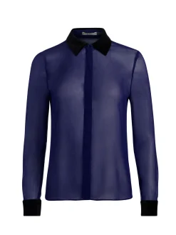 Alice and Olivia BLOUSES*WILLA COMBO BLOUSE GILDED ROSE