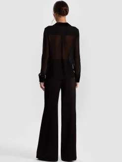 Alice and Olivia BLOUSES*WILLA COMBO BLOUSE GILDED ROSE