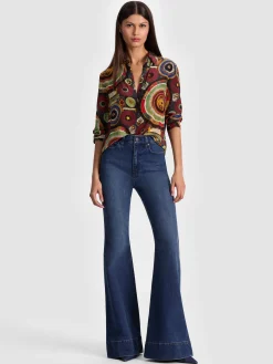 Alice and Olivia BLOUSES*WILLA SILK BLOUSE