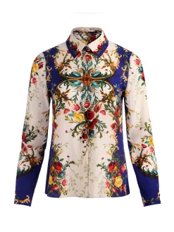 Alice and Olivia BLOUSES*WILLA SILK BLOUSE GILDED ROSE