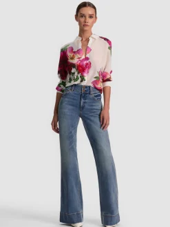 Alice and Olivia BLOUSES*WILLA SILK BLOUSE VISIONARY