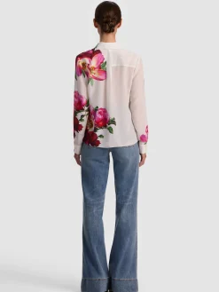 Alice and Olivia BLOUSES*WILLA SILK BLOUSE VISIONARY