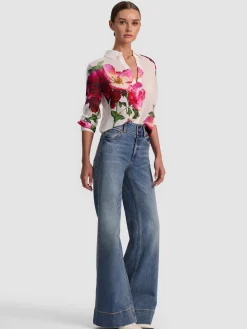 Alice and Olivia BLOUSES*WILLA SILK BLOUSE VISIONARY