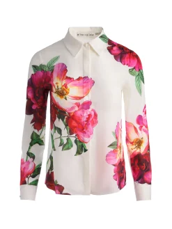 Alice and Olivia BLOUSES*WILLA SILK BLOUSE VISIONARY