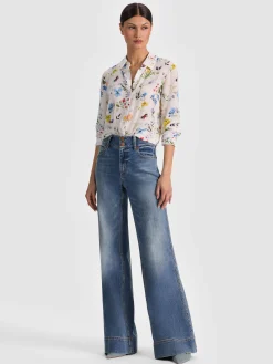 Alice and Olivia BLOUSES*WILLA SILK BLOUSE