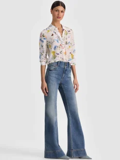 Alice and Olivia BLOUSES*WILLA SILK BLOUSE