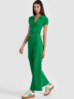 Alice and Olivia WIDE LEG*ZOE ANKLE TROUSER